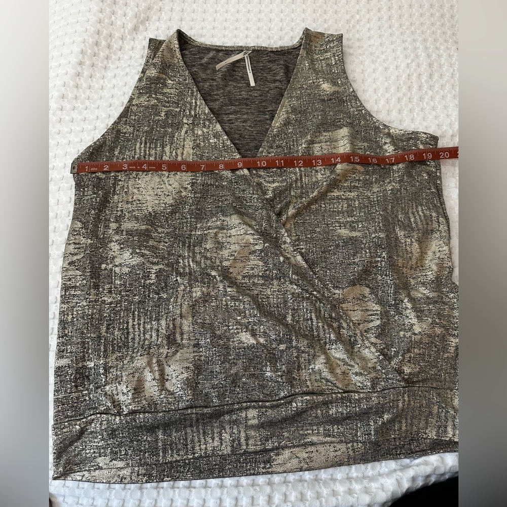 Gold Anthropologie tank top